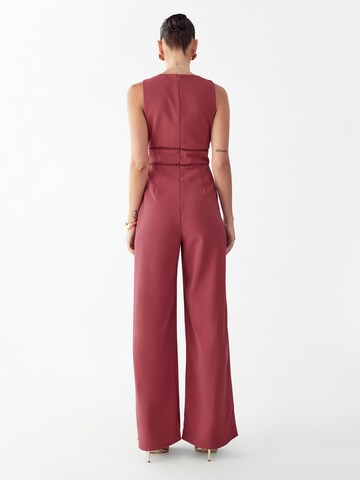 BWLDR Jumpsuit 'LYLE' i pink: tilbage