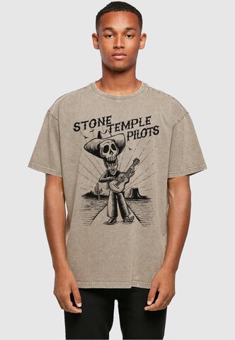 Merchcode Shirt 'Stone Temple Pilots' in Brown: front