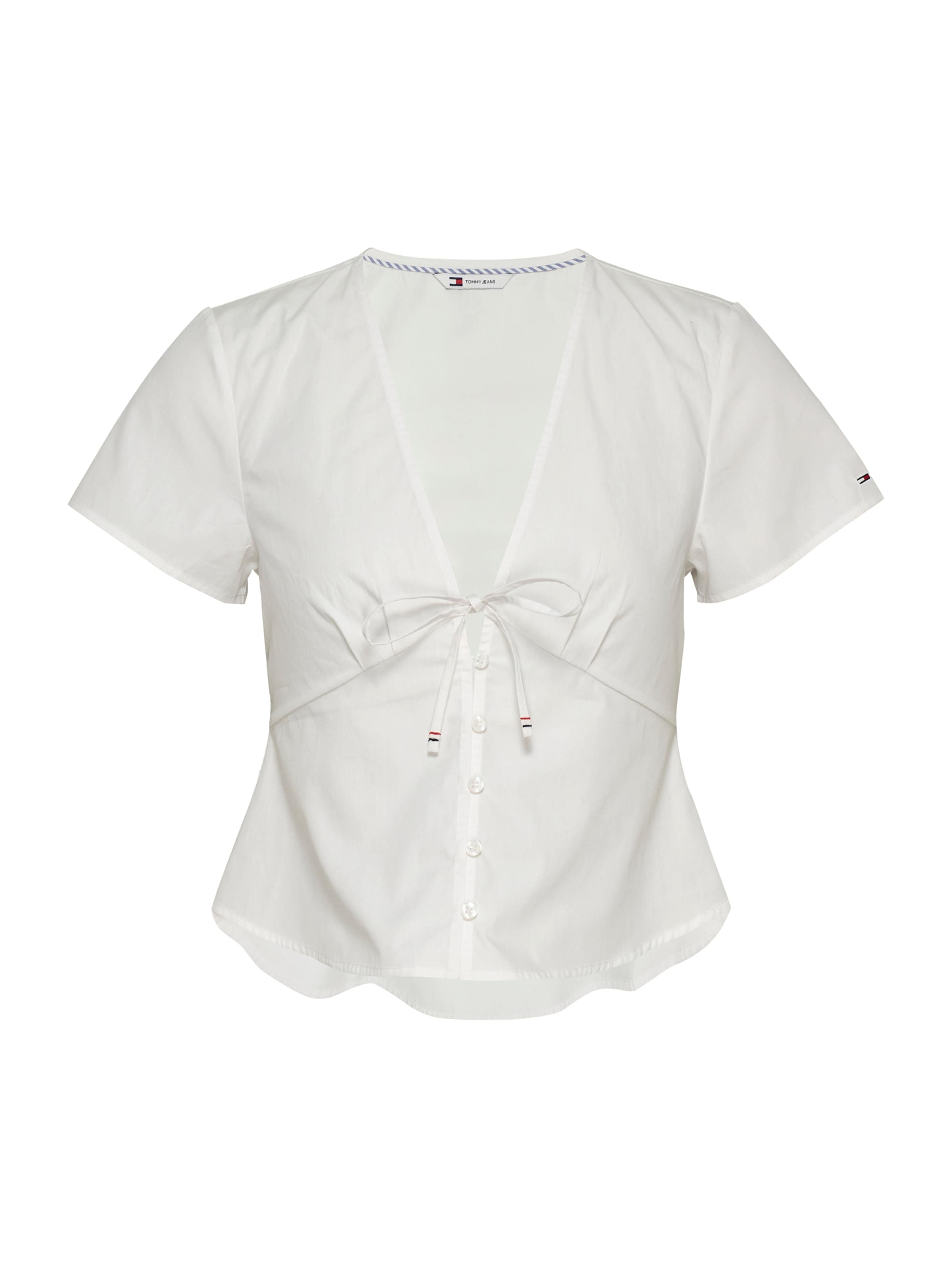 Tommy Jeans Blúzka - Biela: predná strana