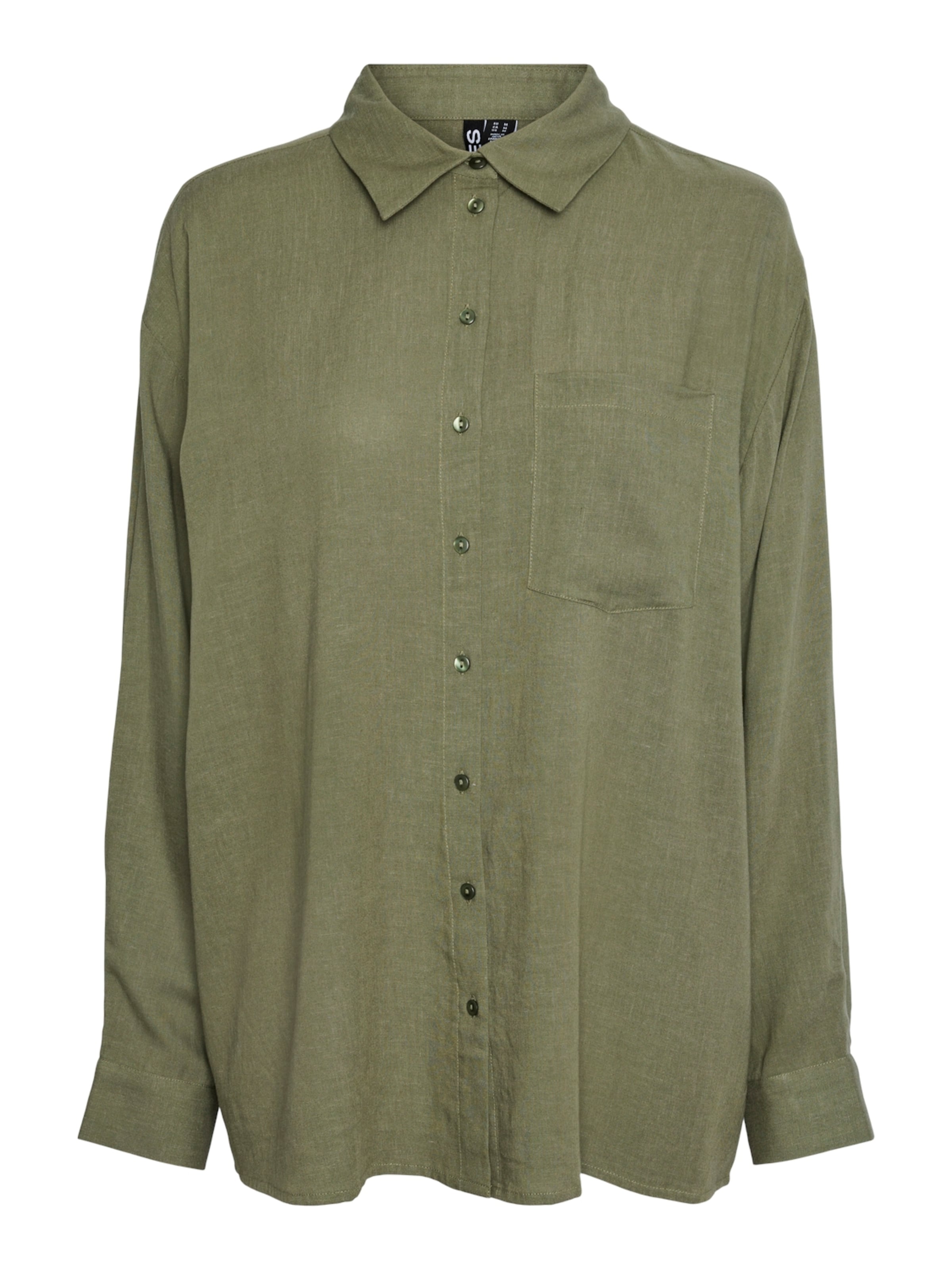 PIECES Μπλούζα 'PCPia' σε πράσινο: μπροστά