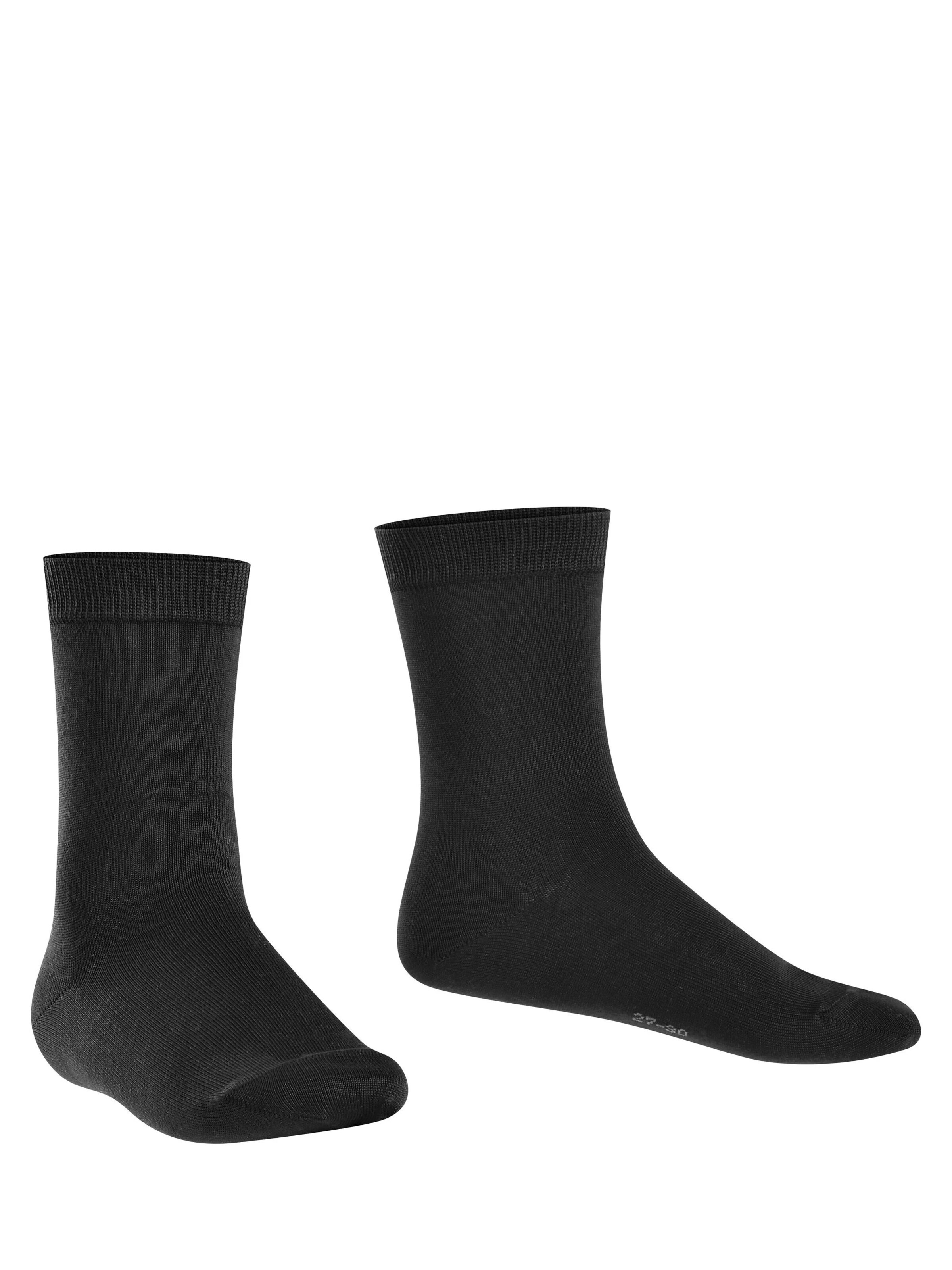 FALKE Socks 'Cotton Finesse' in Black