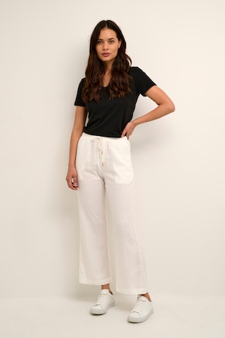 Cream Loose fit Pants 'Venta' in White