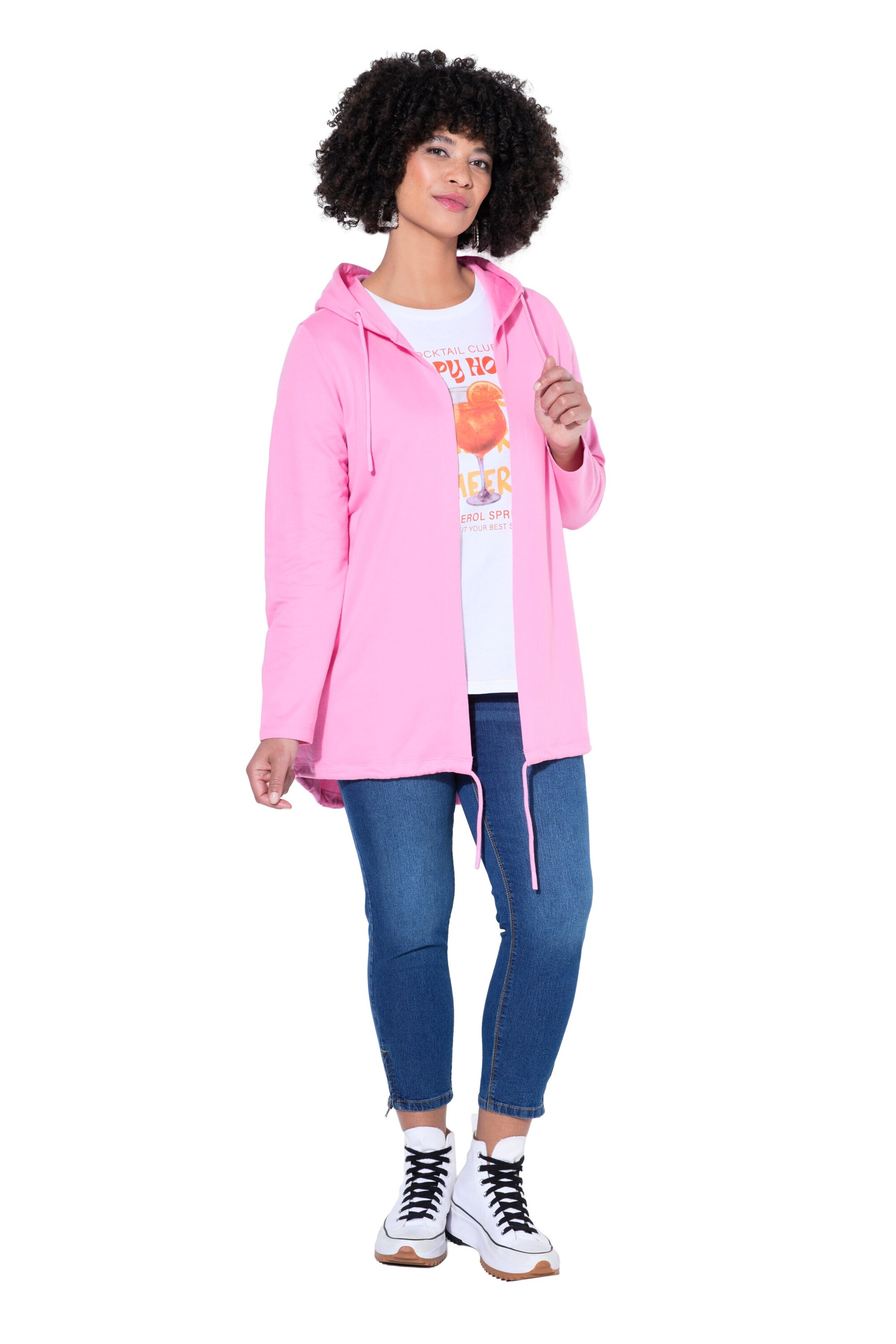 Angel of Style Sweat jacket in Pink