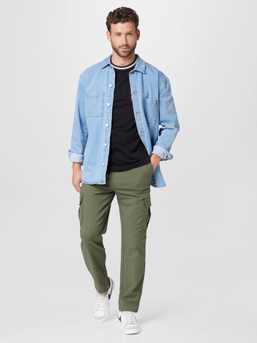 River Island Póló 'COLLEGIATE' - fekete