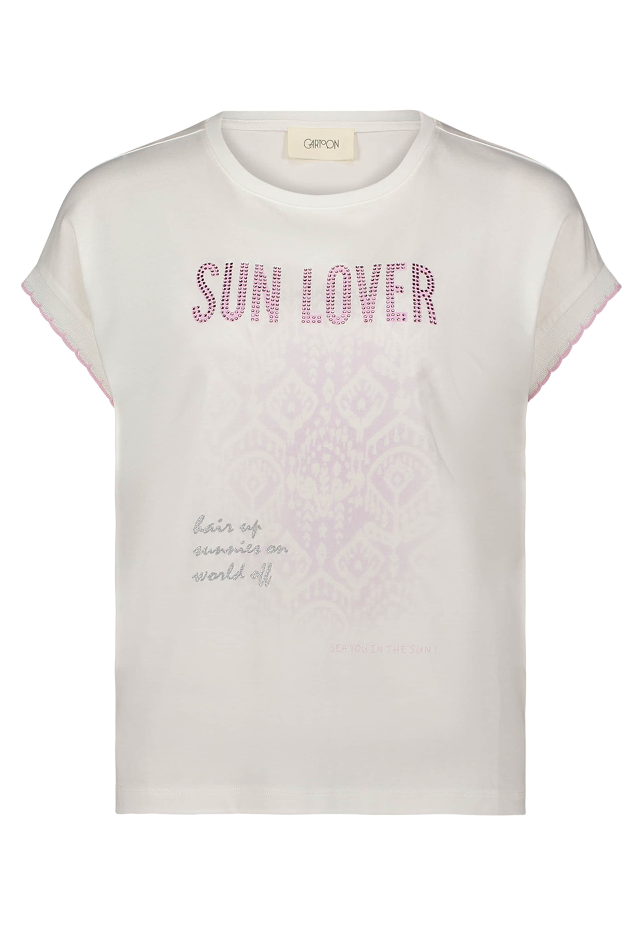 Cartoon Shirt in Beige: front