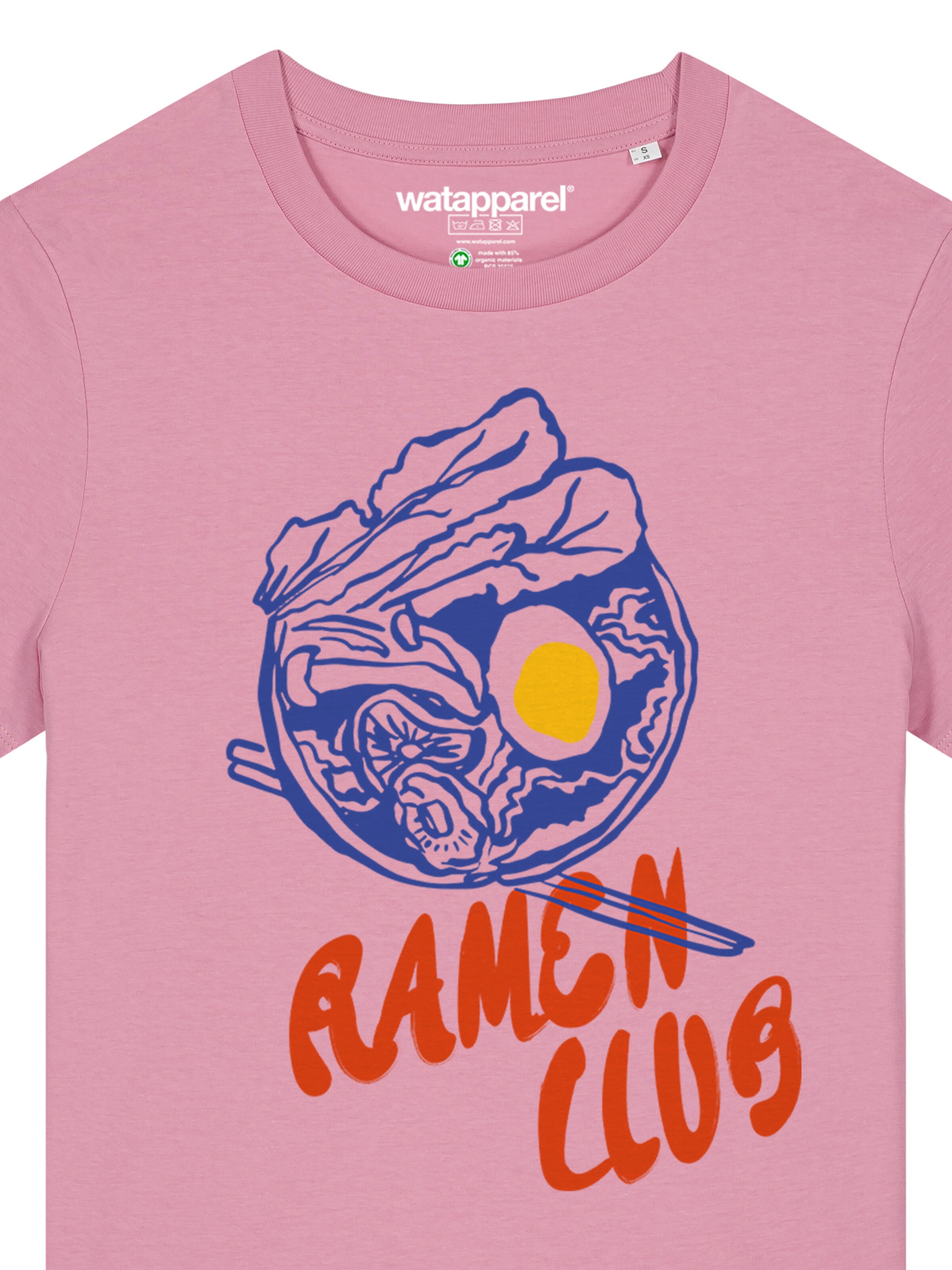 Watapparel T-Shirt 'Ramen Club' in Pink