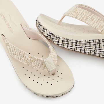 VENICE BEACH Pantolette i beige