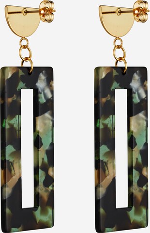 Fräulein Wunder Earrings 'Akane' in Green