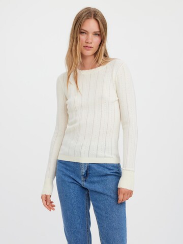 VERO MODA Pullover 'Karis' in Beige: Vorderseite