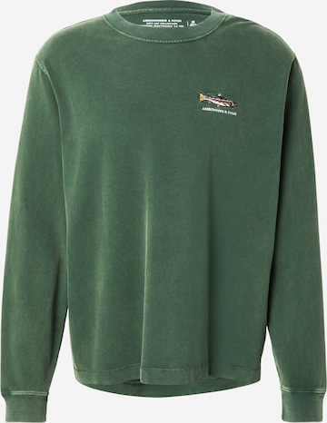 Abercrombie & Fitch Tričko - Zelená: predná strana