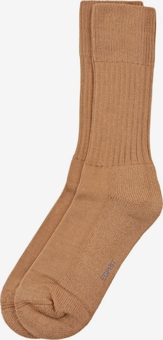 ESPRIT Socks in Brown: front