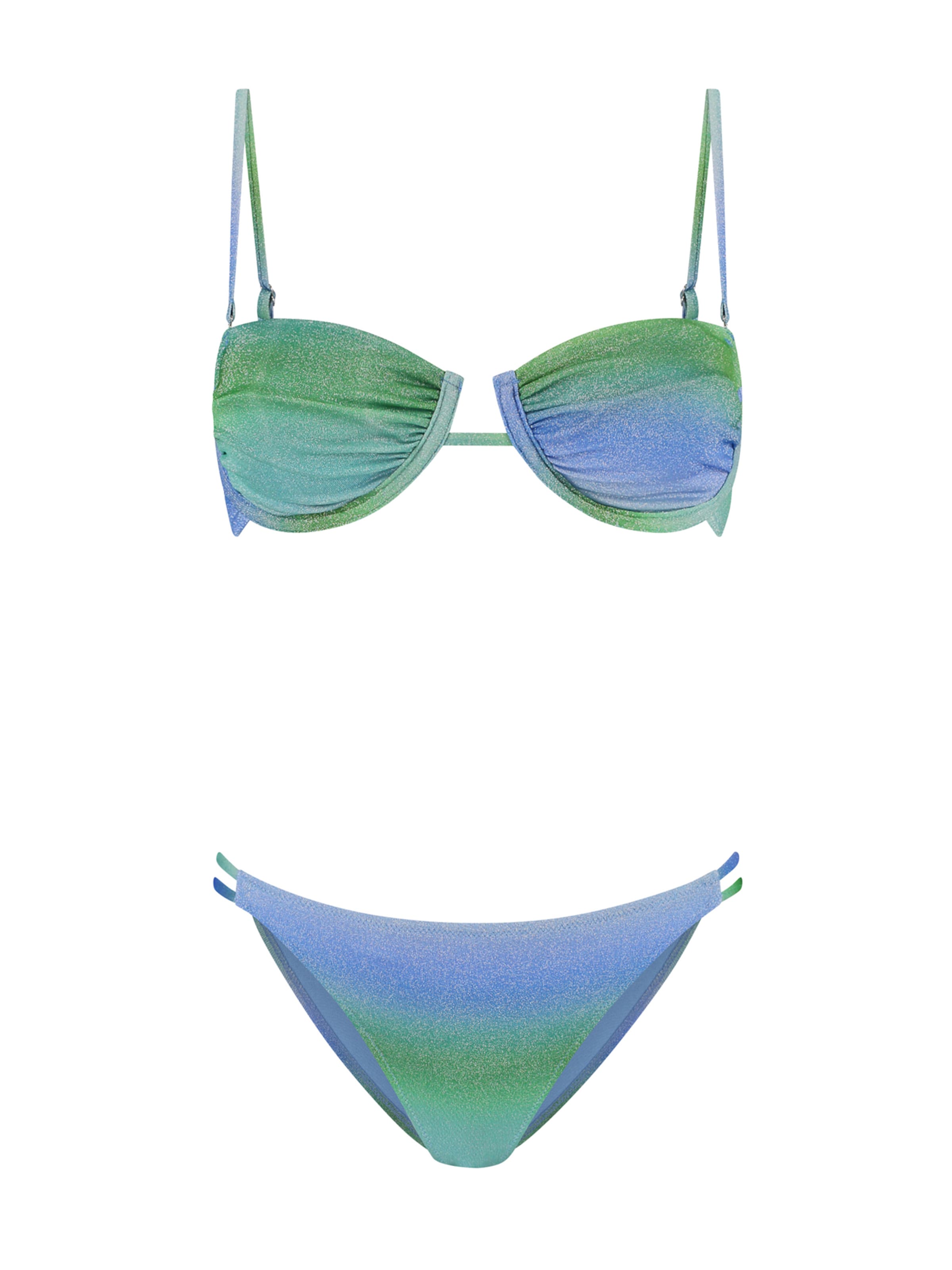 Shiwi Балконет Бикини 'Demi' в Зеленый: спереди
