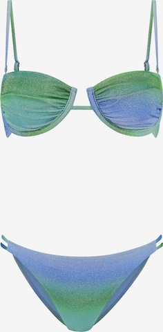 Shiwi Balconette Bikini 'Demi' värissä vihreä: etupuoli