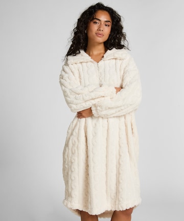 Hunkemöller Bathrobe short in White: front
