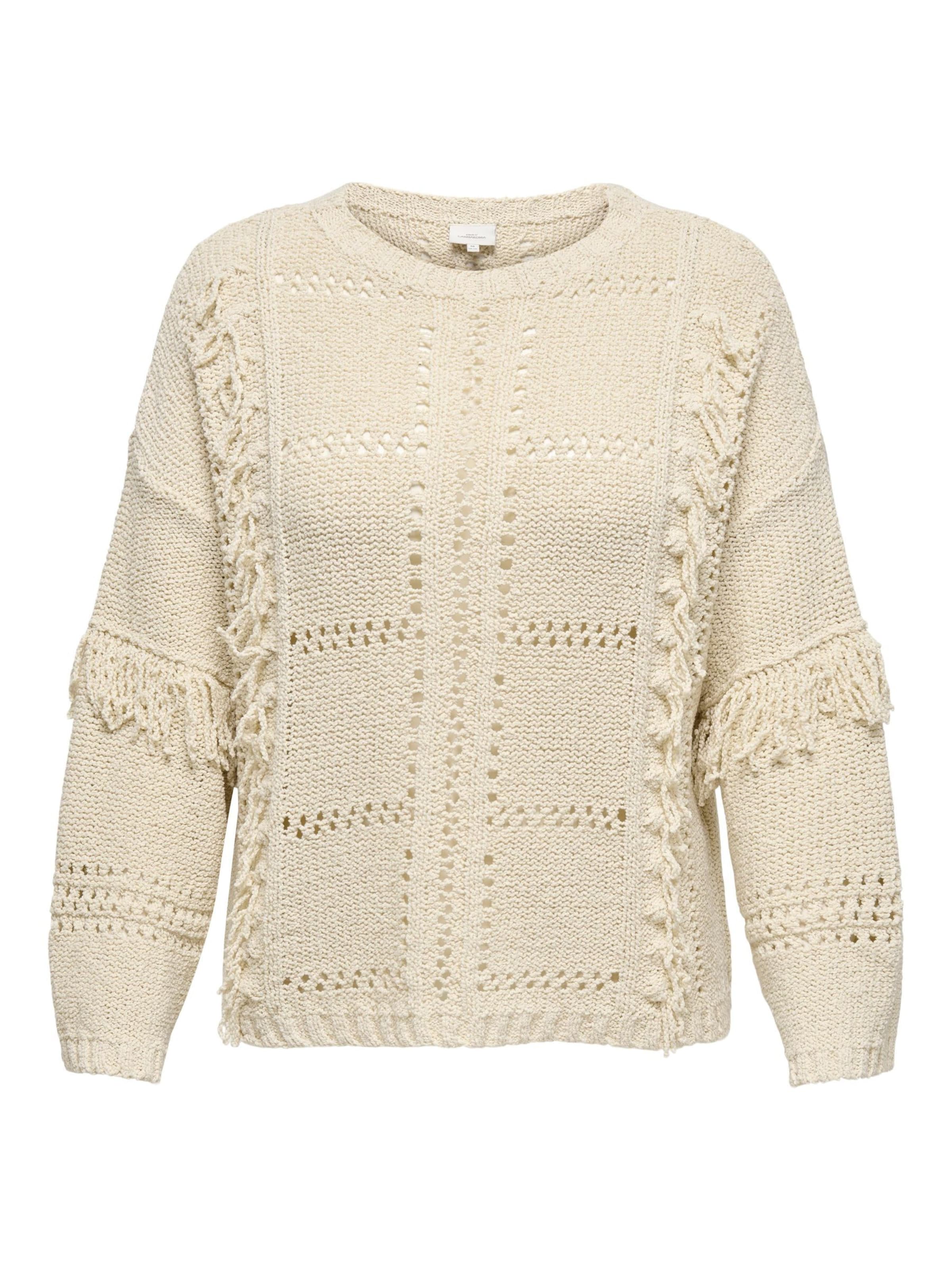 ONLY Carmakoma Pullover 'CARYrsa' i hvid: forside