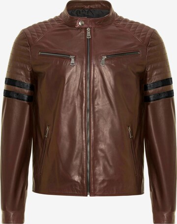 Veste mi-saison Jimmy Sanders en marron : devant