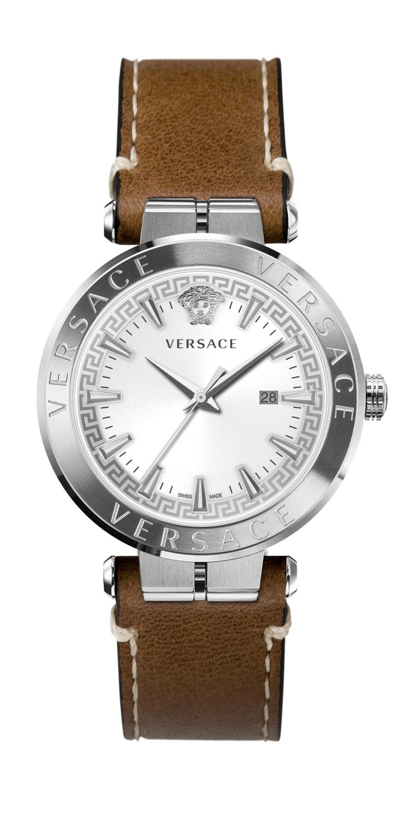 VERSACE Analoog horloge 'Aion' in Zilver: voorkant