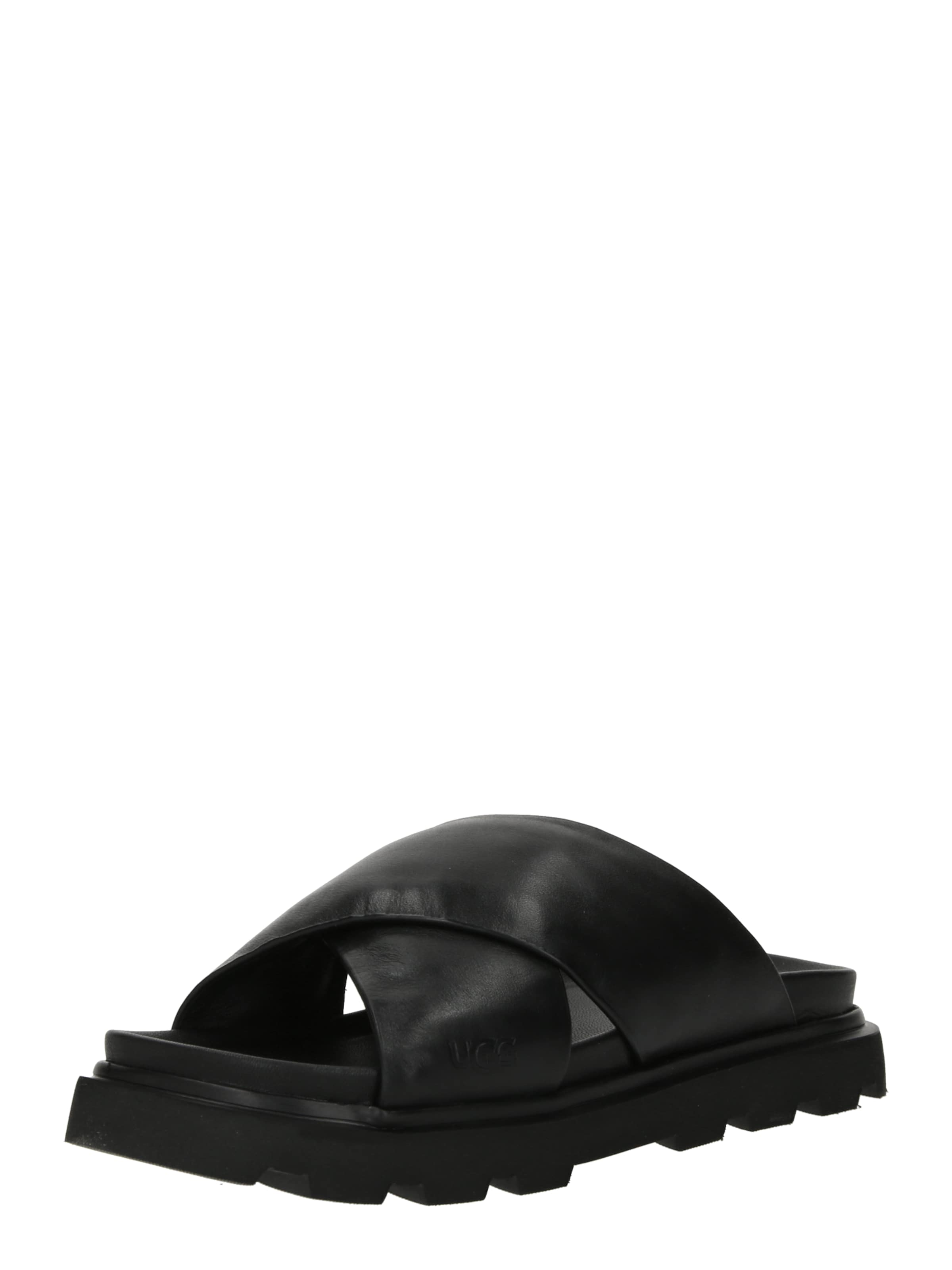 UGG Pantolette 'Capitelle' in Schwarz: Vorderseite