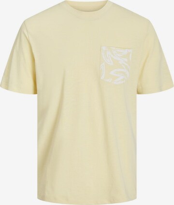 T-Shirt Jack & Jones Junior en jaune : devant