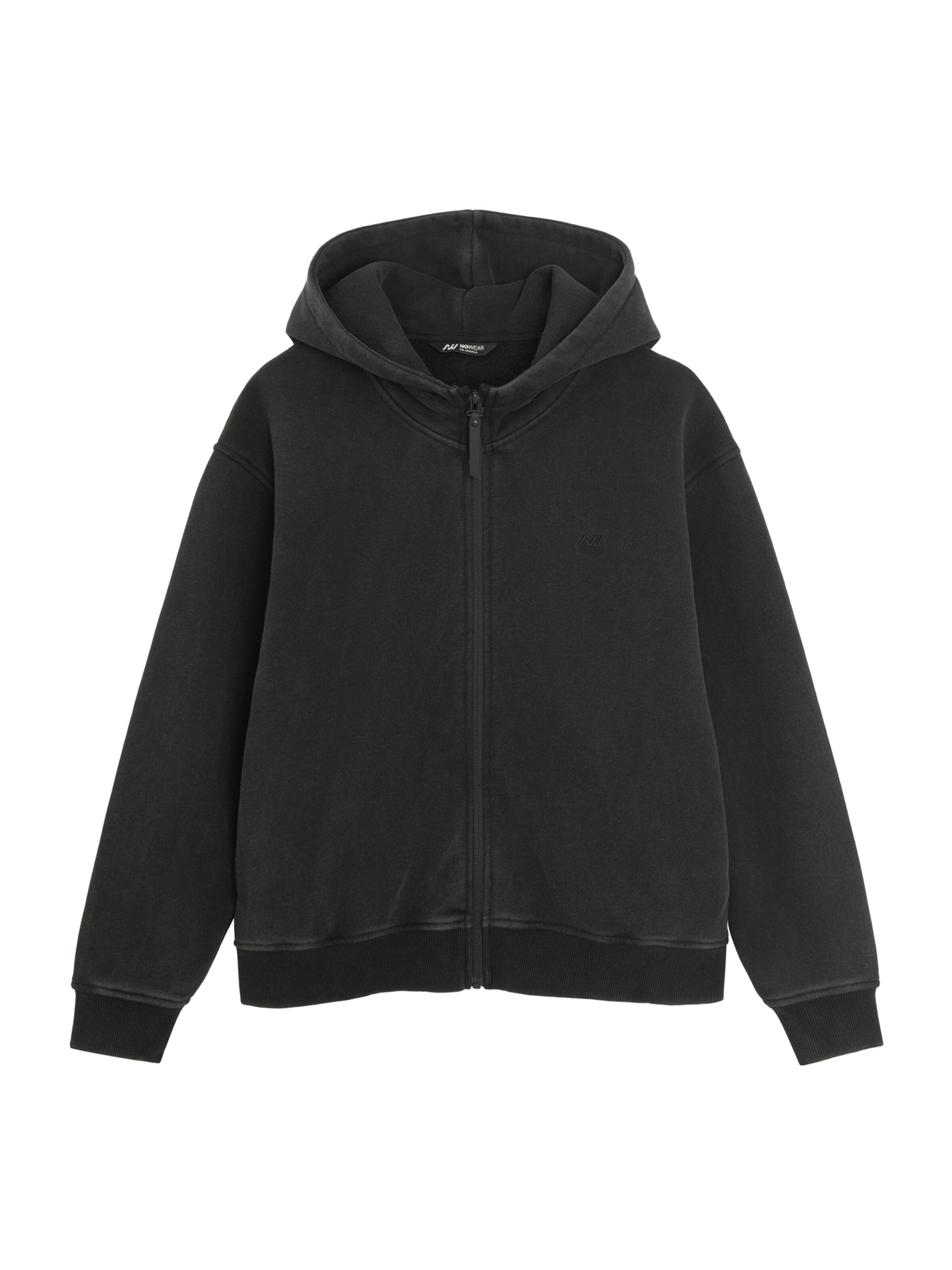 Giacca di felpa di NoWear in nero: frontale