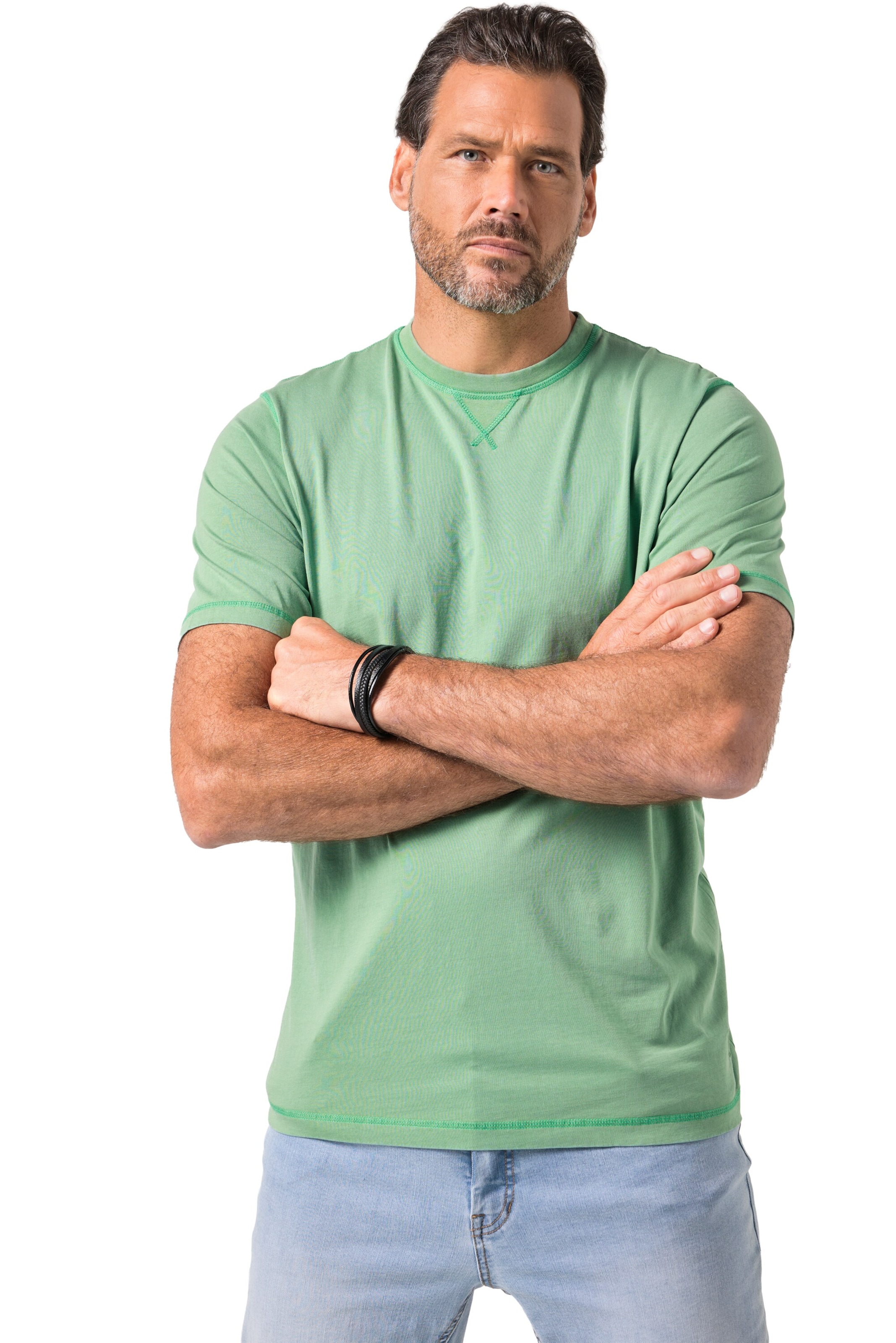 JP1880 T-Shirt in Grün: Vorderseite