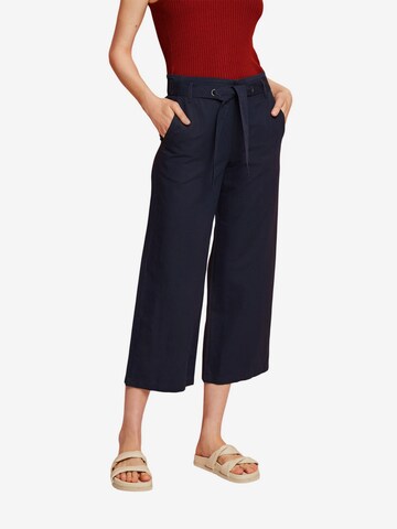 ESPRIT Wide leg Broek in Blauw