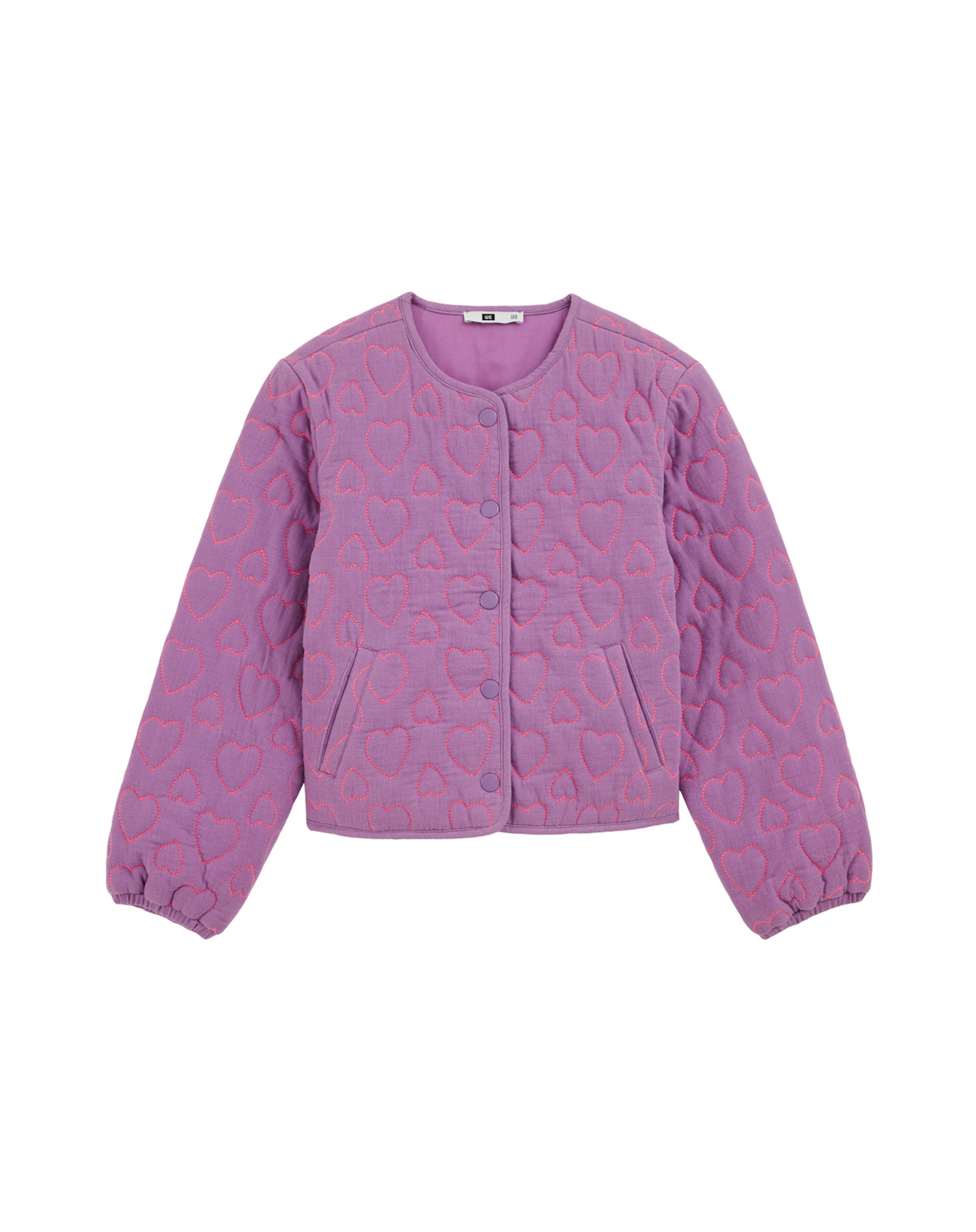 Veste mi-saison WE Fashion en violet : devant