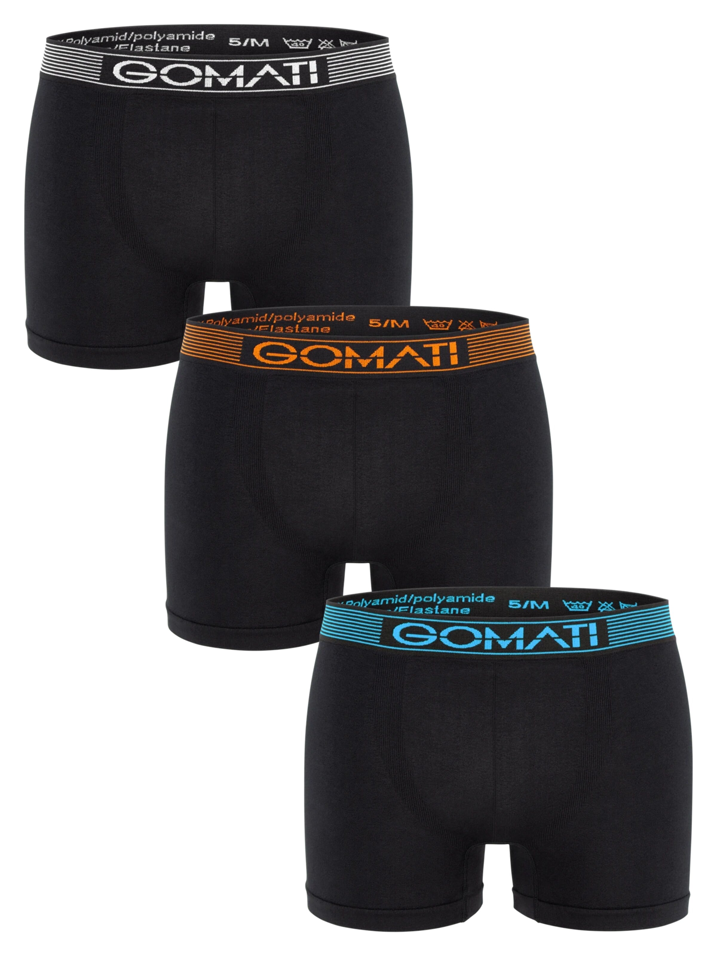 Gomati Boxer shorts 'Seamless Comfort' in Black: front