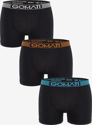 Gomati Boxershorts 'Seamless Comfort' in Schwarz: Vorderseite