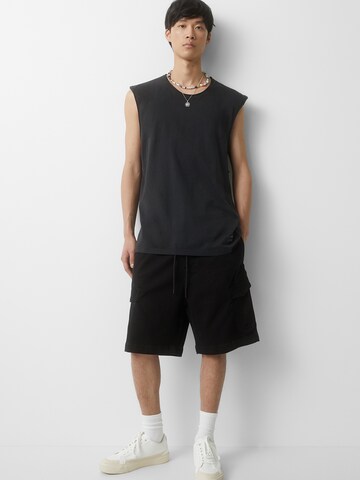 Pull&Bear Loosefit Shorts in Schwarz