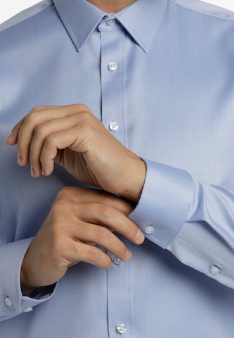 DreiMaster Klassik Slim fit Button Up Shirt in Blue