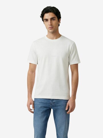 Maglietta 'RELAXED FIT WITH RUBBER INJECTION LOGO PRINT MMKS02657-FA100245' di ANTONY MORATO in beige: frontale
