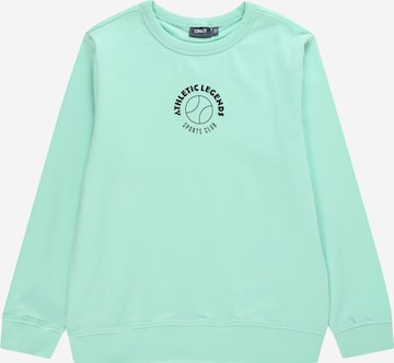 KIDS ONLY Sweatshirt 'BASIM' in Grün: predná strana