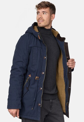 INDICODE JEANS Winterparka 'Barge' in Blauw