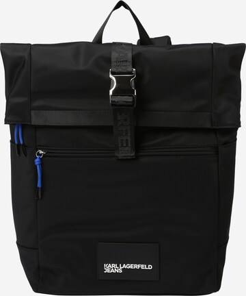 KARL LAGERFELD JEANS - Mochila en negro: frente