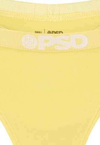 String di PSD in giallo