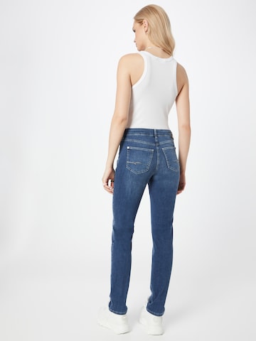 MAC Slimfit Jeans 'Angela' in Blauw