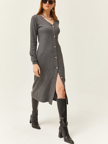 Robe-chemise olalook en gris