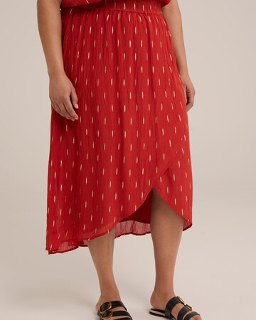 WE Fashion Kjol i röd: framsida