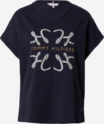 TOMMY HILFIGER Tričko – modrá: přední strana