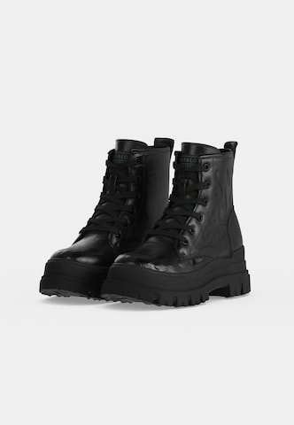 BUFFALO Lace-up bootie 'ASPHA RLD FLAME' in Black