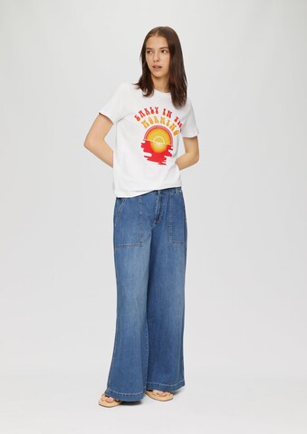 T-shirt QS en blanc