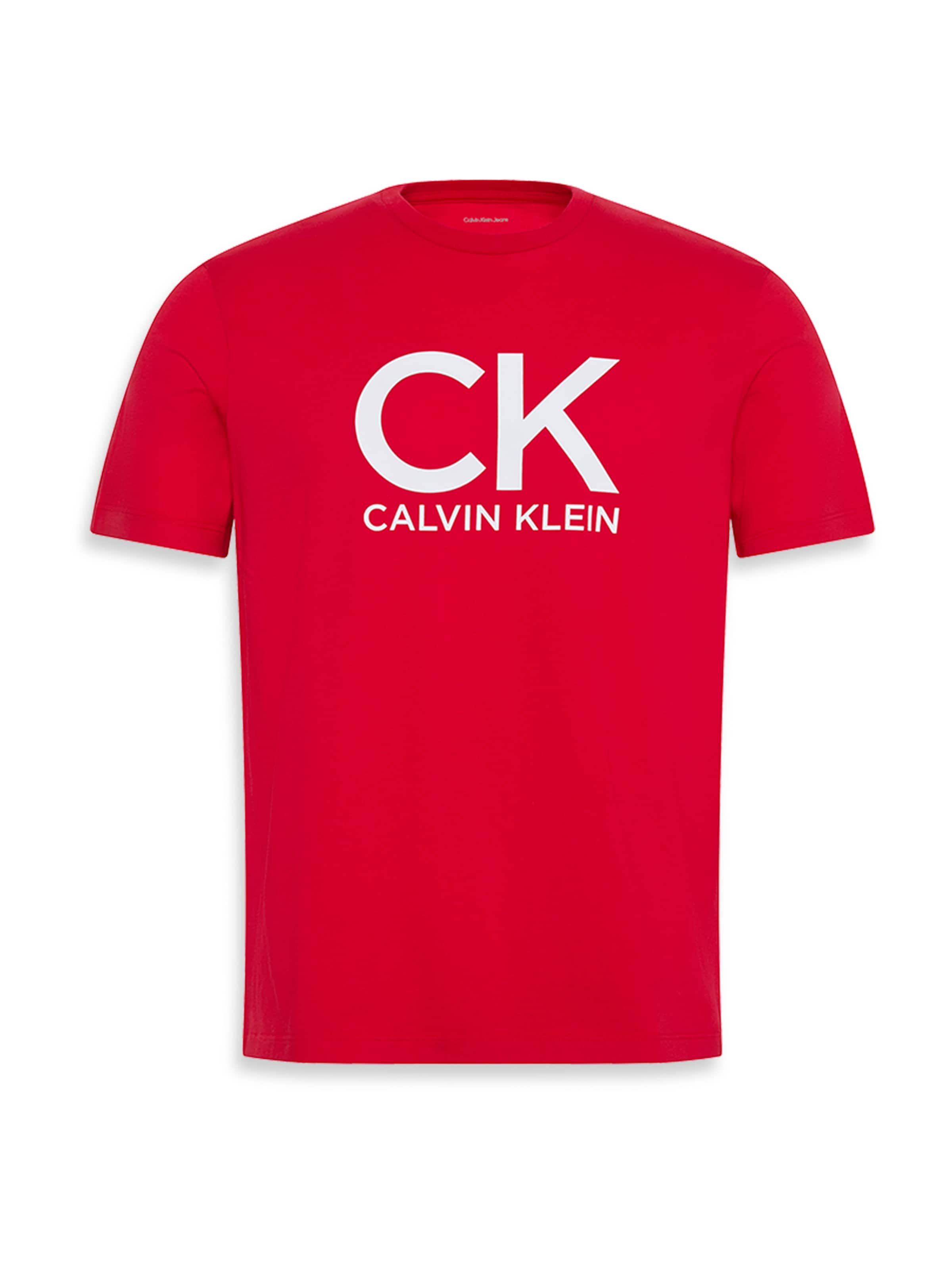 Calvin Klein Jeans - Camisa em vermelho: frente