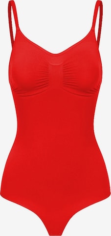 cfab (formerly creamy fabrics) - Body moldeador 'Sculpting Shapewear mit String' en rojo: frente