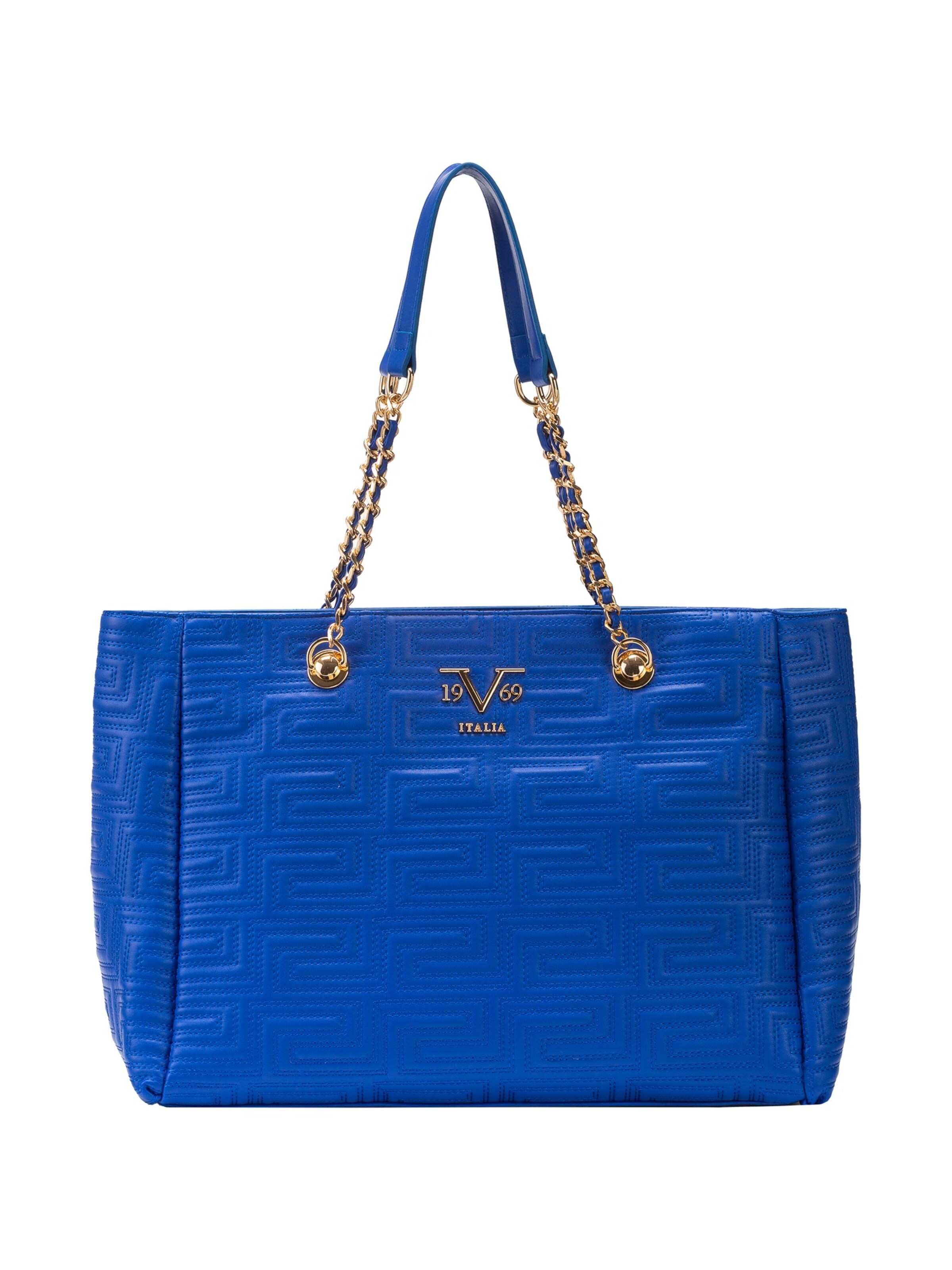 19V69 ITALIA Shopper 'Silvia' in Blauw: voorkant