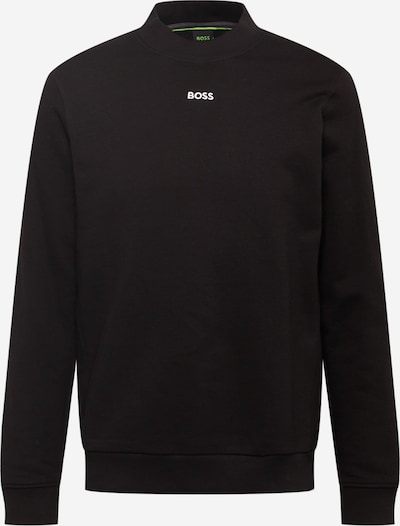 BOSS Green Sweatshirt 'Salbock' in Black / White, Item view