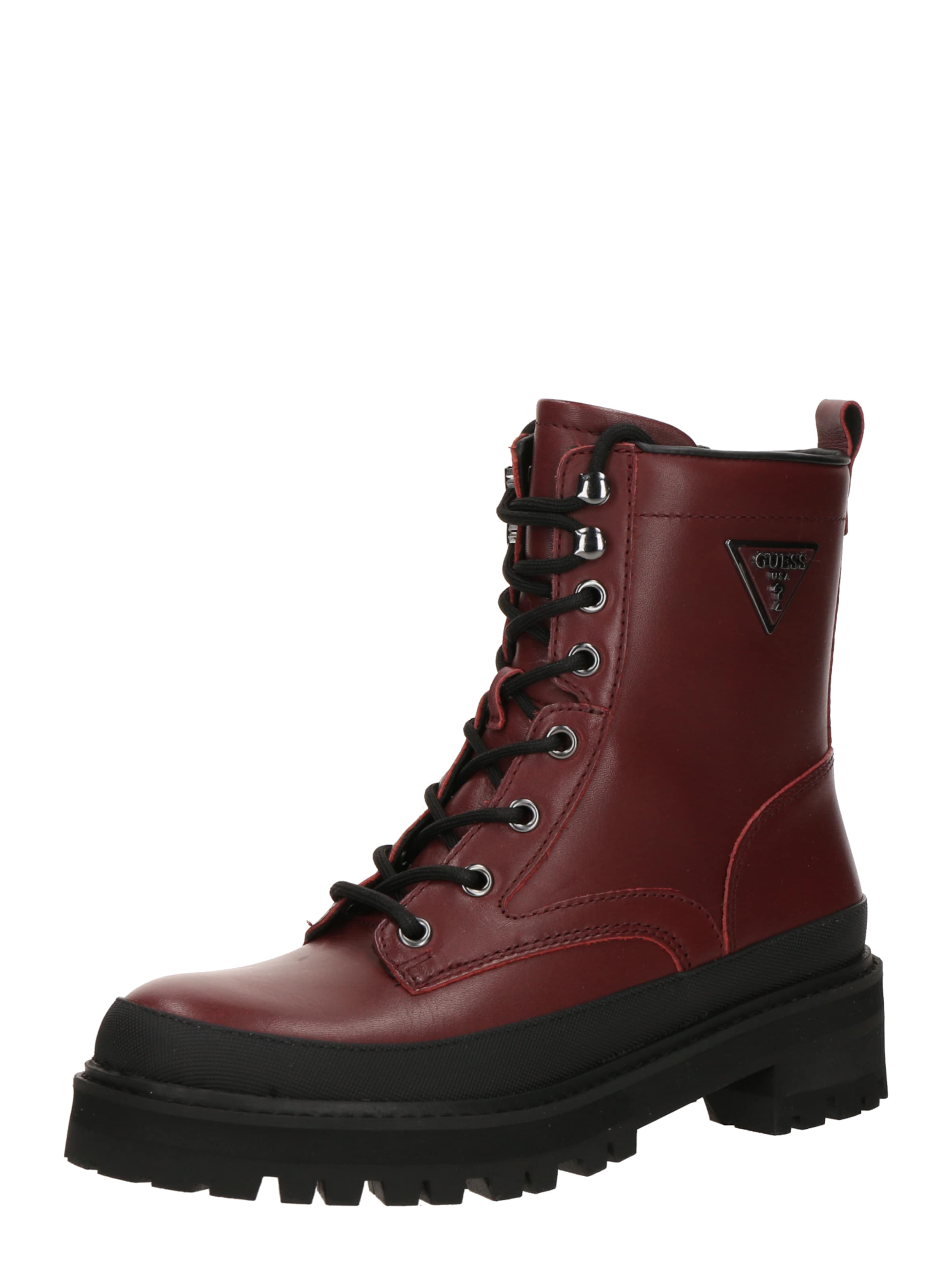 GUESS Μποτάκι με κορδόνια &#x27;BADA2&#x27; σε κόκκινο: μπροστά