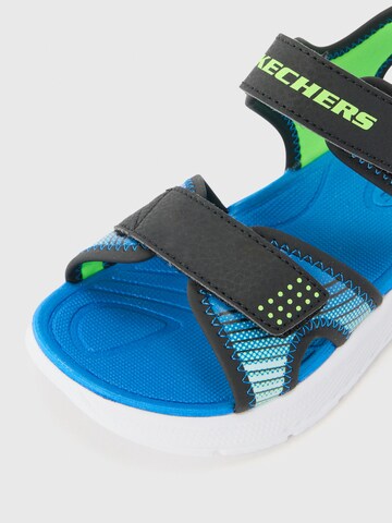 Skechers Kids Buty otwarte 'MICROSPEC-SPLASH' w kolorze czarny