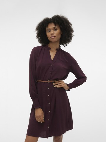 VERO MODA Shirt dress 'VIBE' in Red: front