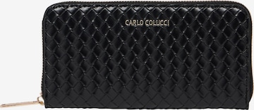 Porte-monnaies 'di Biasio' Carlo Colucci en noir : devant